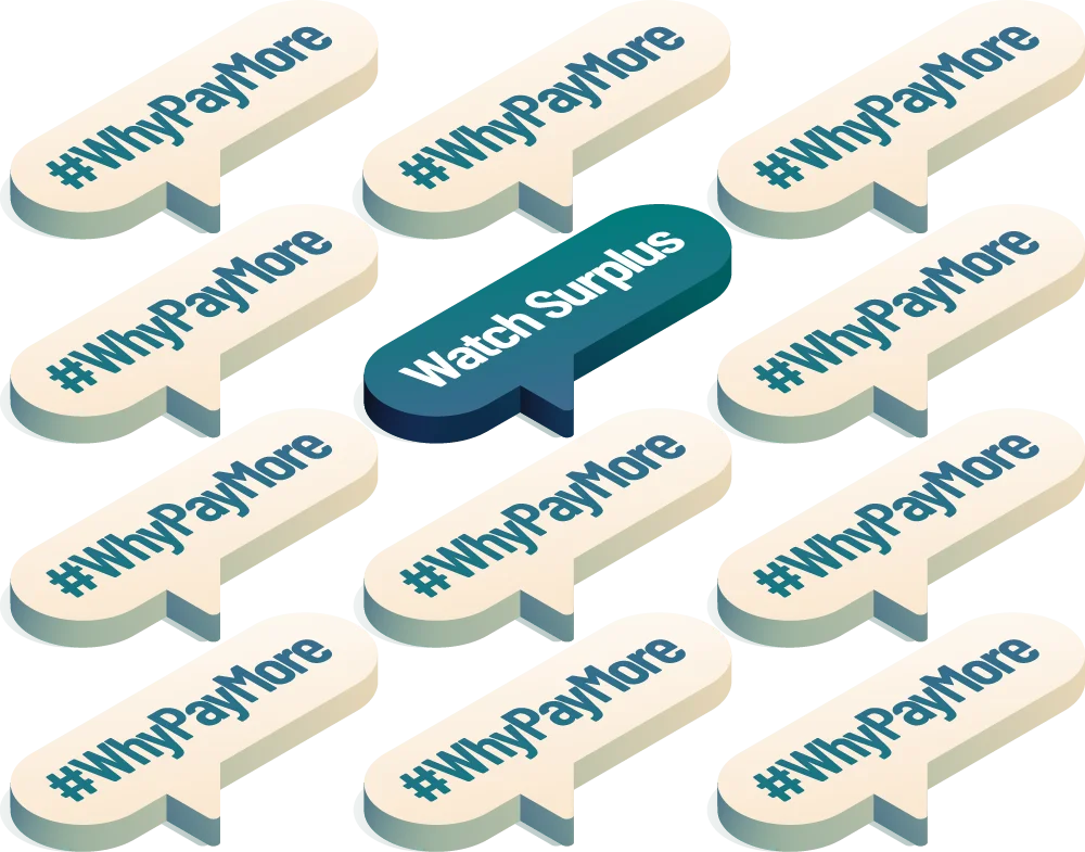 WhyPayMore text bubbles